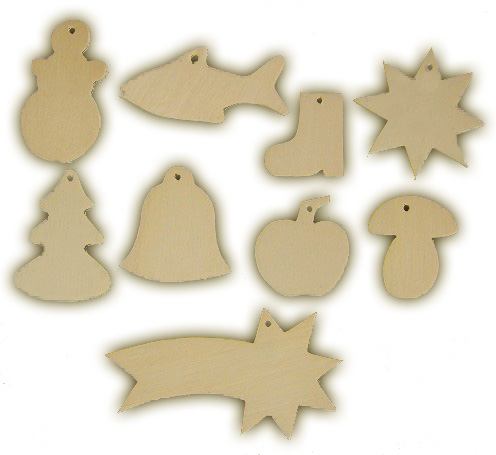 sada vianočných dekorácií