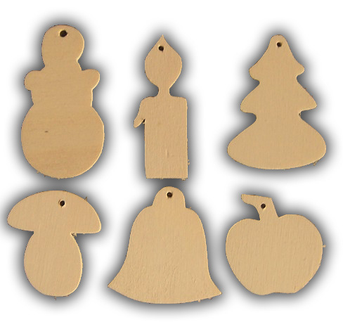 sada vianočných dekorácií