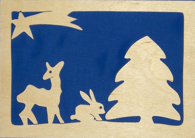 ozdoba do okna - strom so srnkou