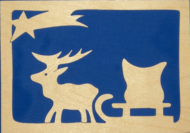 ozdoba do okna - jeleň