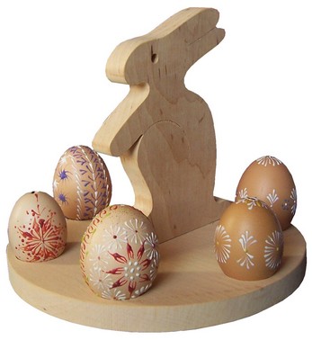 stojan na kraslice zajac