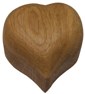 Krabička srdce olejovaná dub