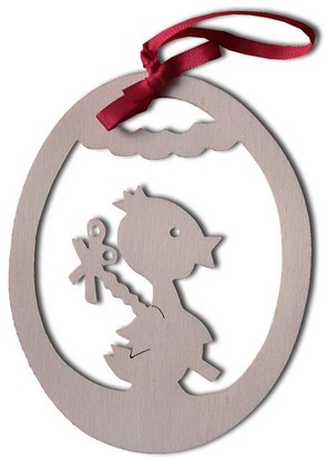 veľké vajíčko kura s korbáčom