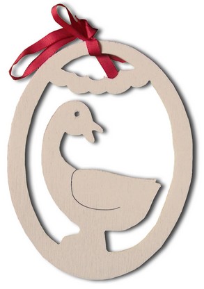 veľké vajíčko hus s otočenou hlavou