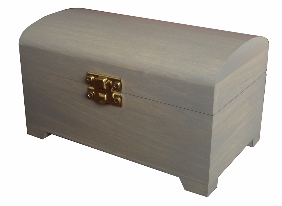 malá truhlička hodvábne sivá